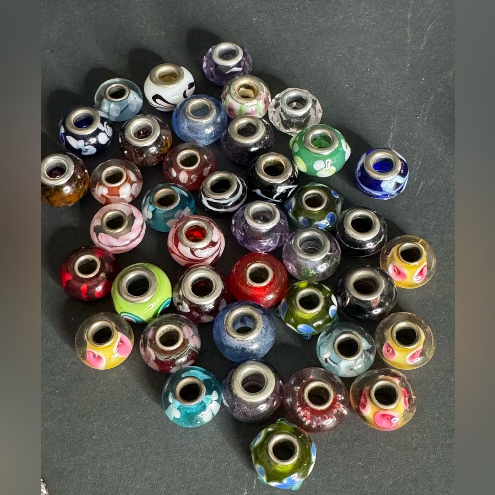 Unbranded & (2) 925 of 60 Piece Slider Charm Beads Bundle - Picture 3 of 7